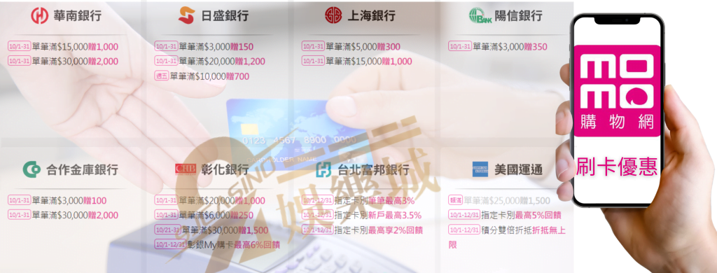 MOMO刷卡優惠