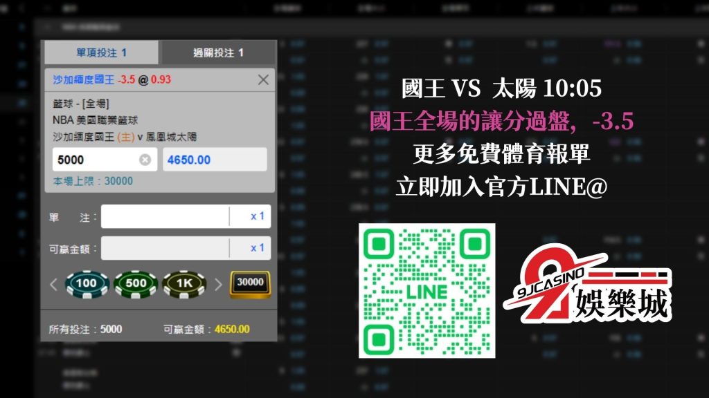 NBA賽前分析--太陽 vs 國王 10_05-3A娛樂城 (3)