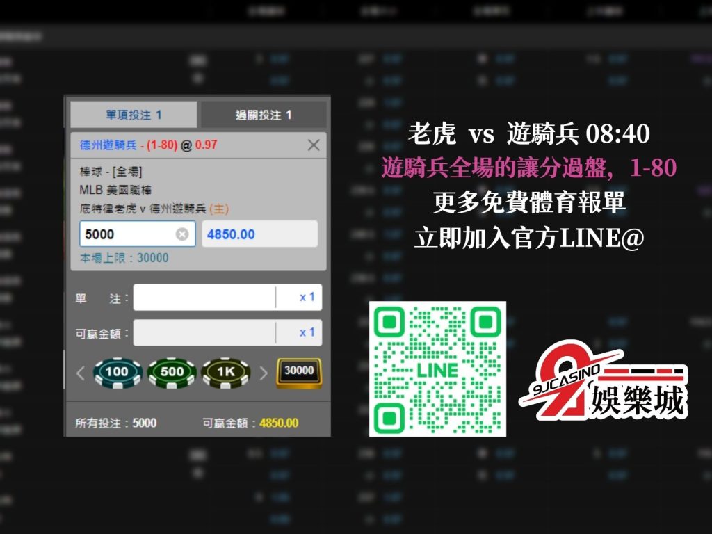 MLB賽前分析-底特律老虎 vs 德州遊騎兵 08_40 3A娛樂城 (3)